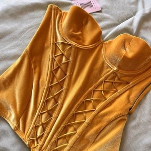 Small Velvet Vixen Corset Honeycomb from Savage Fenty